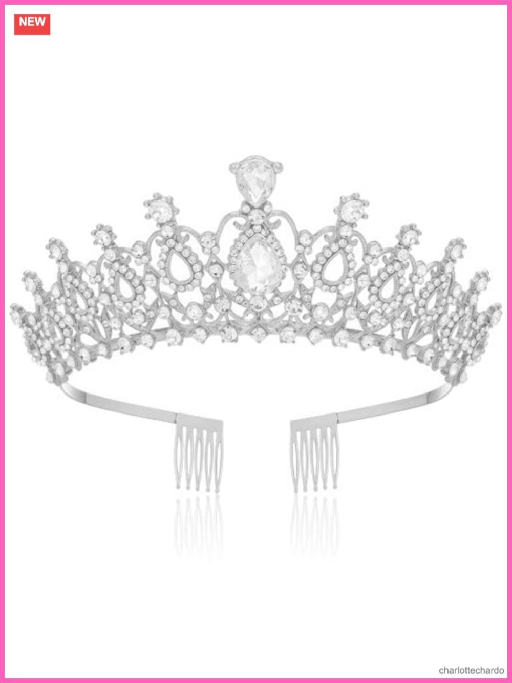 Metal Tiara Crown Headband Hair Accessory for Wedding Birthday Party Costume